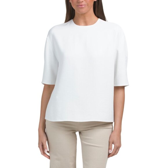 VINCE Off White Dolman Elbow Sleeve Tee - Picture 1 of 2